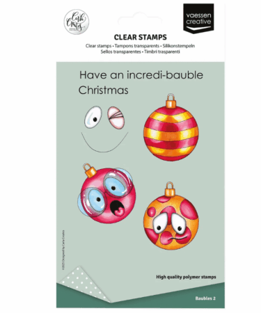 Vaessen Creative • Clear Stamps Christmas Baubles 2 12pcs