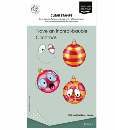 Vaessen Creative • Clear Stamps Christmas Baubles 2 12pcs