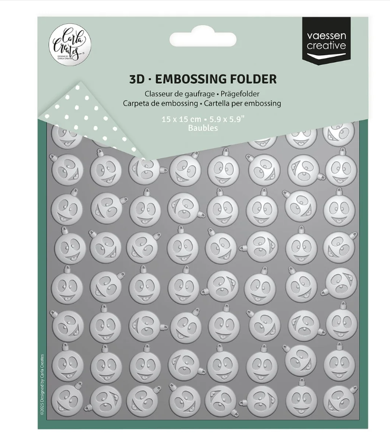 Vaessen Creative • Embossing Folder Christmas Baubles