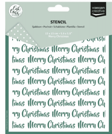 Vaessen Creative • Stencil Merry Christmas 5.9x5.9in