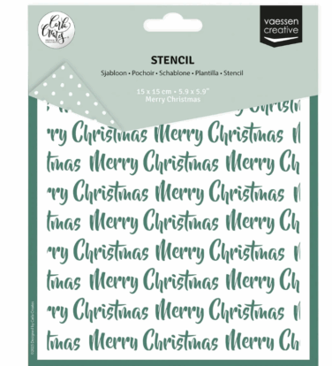 Vaessen Creative • Stencil Merry Christmas 5.9x5.9in
