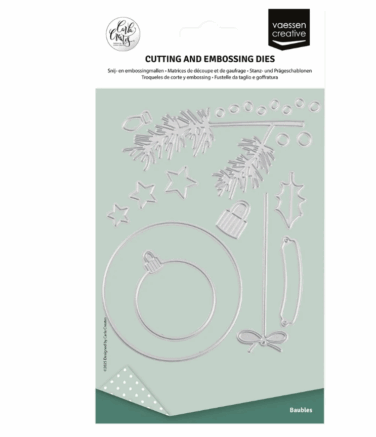 Vaessen Creative • Cutting and Embossing Dies Christmas Ornaments 15pcs