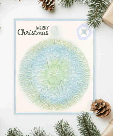 Alternative view of Vaessen Creative • 3D Embossing Folder Christmas Bauble 15x15cm