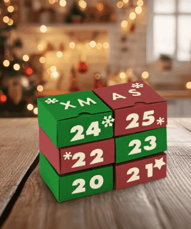 Alternative view of Vaessen Creative • Cutting Die Set Adventcalendar Box