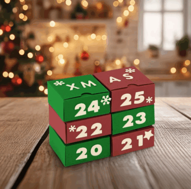 Alternative view of Vaessen Creative • Cutting Die Set Adventcalendar Box