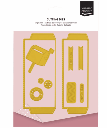 Vaessen Creative • Cutting + Embossing Die Set Postal Panda Pockets