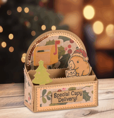 Alternative view of Vaessen Creative • Cutting + Embossing Die Set Postal Panda Pockets