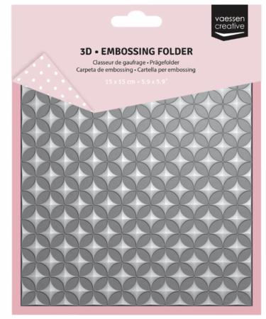 Vaessen Creative • 3D Embossing Folder Graphic Stars 15x15cm
