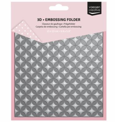 Vaessen Creative • 3D Embossing Folder Graphic Stars 15x15cm