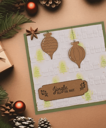 Alternative view of Vaessen Creative • 3D Embossing Folder Christmas Village 15x15cm