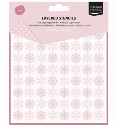 Vaessen Creative • Layered Stencils Checked Pattern 15x15cm