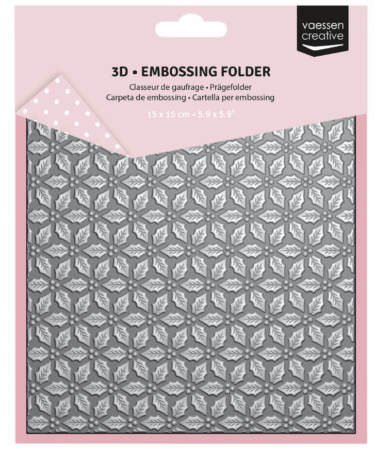 Vaessen Creative • 3D Embossing Folder Holly Leaves 15x15cm
