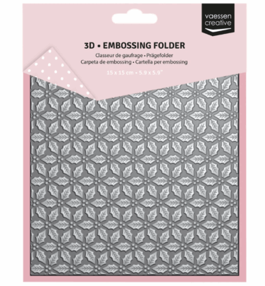 Vaessen Creative • 3D Embossing Folder Holly Leaves 15x15cm