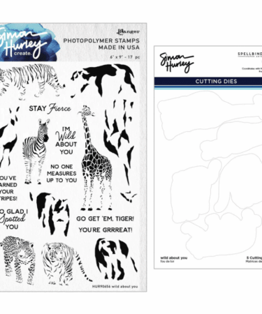 Spellbinders - Wild About You Stamp & Die Bundle