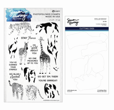 Spellbinders - Wild About You Stamp & Die Bundle