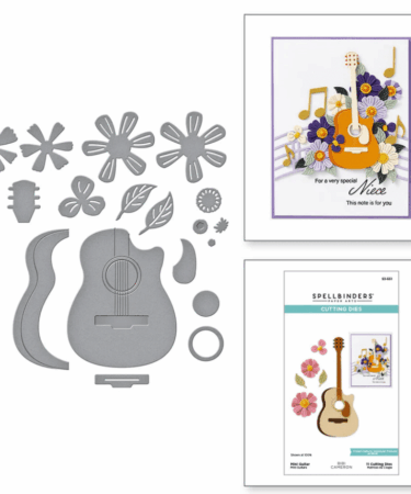 Spellbinders -Mini Guitar Etched Dies