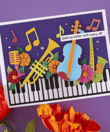 Alternative view of Spellbinders - Mini Musical Instruments Etched Dies