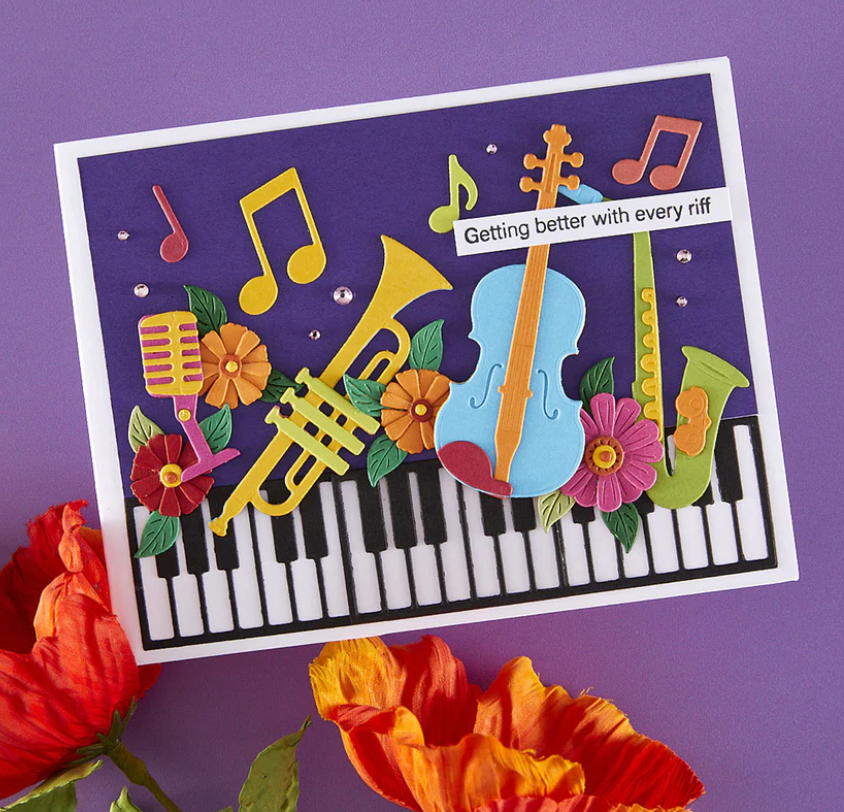 Spellbinders - Mini Musical Instruments Etched Dies - immagine 2
