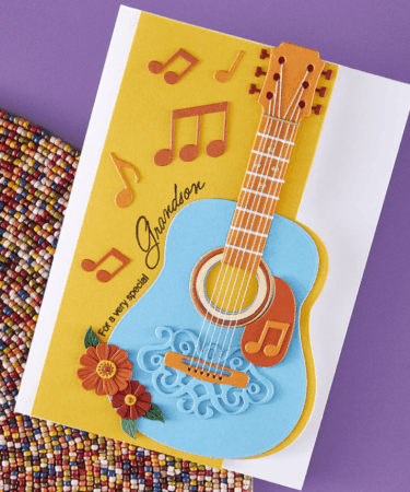 Alternative view of Spellbinders - Majestic Guitar Etched Dies