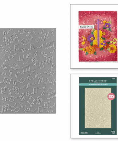 Spellbinders - Musical Notes 3D Embossing Folder