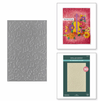 Spellbinders - Musical Notes 3D Embossing Folder