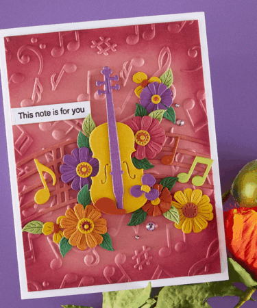 Alternative view of Spellbinders - Musical Notes 3D Embossing Folder