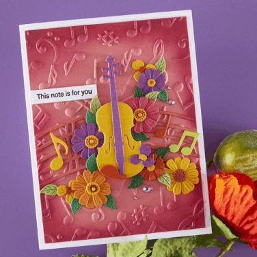 Alternative view of Spellbinders - Musical Notes 3D Embossing Folder