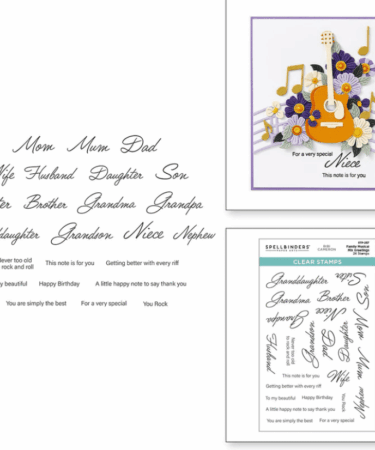 Spellbinders - Family Musical Mix Greetings Clear Stamp