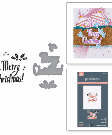 Spellbinders - Starry Merry Christmas Registration Press Plate