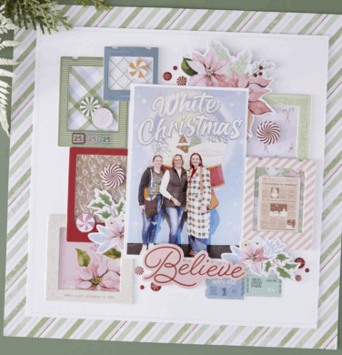 Alternative view of Spellbinders - Rosie's Studio Peppermint Twist 6x6" Paper Pack