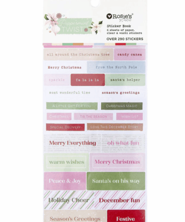 Spellbinders - Rosie's Studio Peppermint Twist Sticker Book