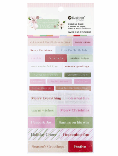 Spellbinders - Rosie's Studio Peppermint Twist Sticker Book