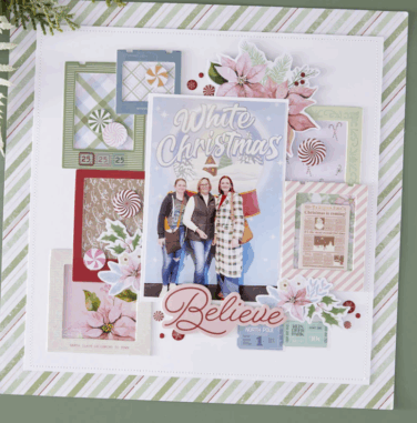 Alternative view of Spellbinders - Rosie's Studio Peppermint Twist Chipboard Frames & Corners