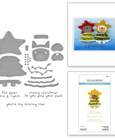 Spellbinders - Deck the Paws Clear Stamp & Die Set
