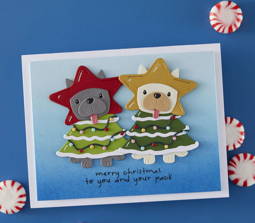 Spellbinders - Deck the Paws Clear Stamp & Die Set - immagine 2