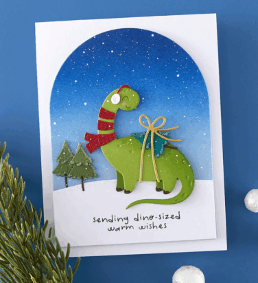 Alternative view of Spellbinders - Independent Exclusive - Dino-Sized Holiday Etched Die