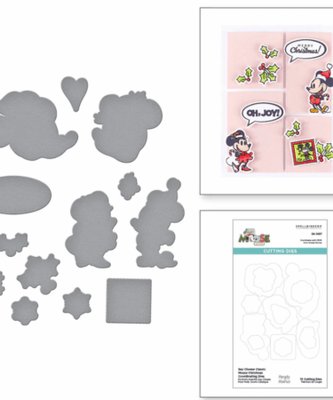 Spellbinders - Say Cheese Classic Mouse Christmas Etched Dies