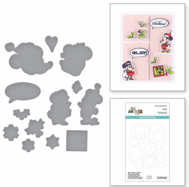 Spellbinders - Say Cheese Classic Mouse Christmas Etched Dies
