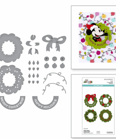 Spellbinders - Classic Mouse Holiday Wreath Etched Dies