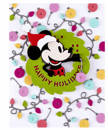 Alternative view of Spellbinders - Classic Mouse Holiday Wreath Etched Dies