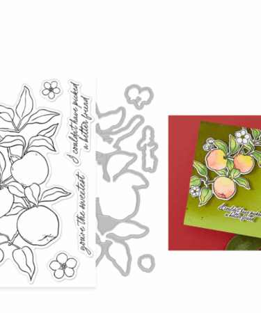 Hero Arts - Apple Branch Stamp & Cut Set