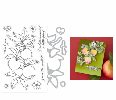 Hero Arts - Apple Branch Stamp & Cut Set