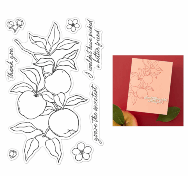 Hero Arts - Apple Branch Clear Stamp Set