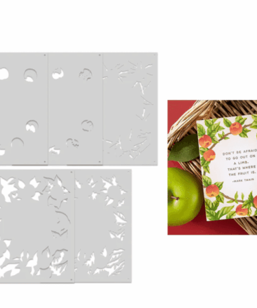 Hero Arts - Apple Frame Color Layering Stencils