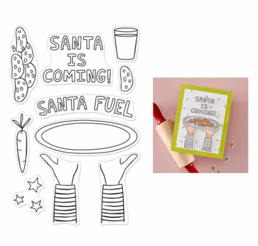 Hero Arts -Santa Fuel Clear Stamp Set
