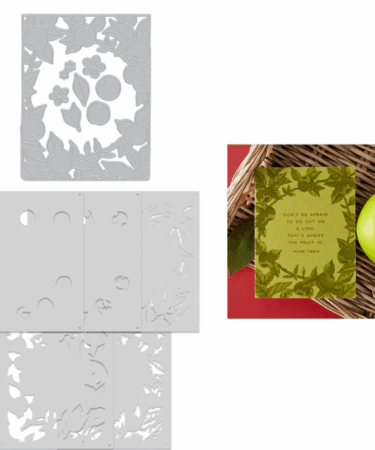 Hero Arts -Apple Frame Die & Stencil Bundle