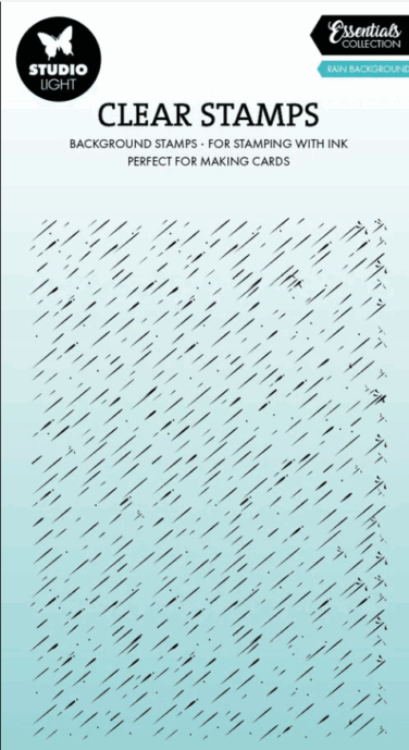Studio Light Rain Background Essentials Clear Stamp