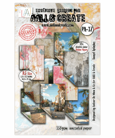 AALL & CREATE -Design Paper A5 -  Sunset Splashes