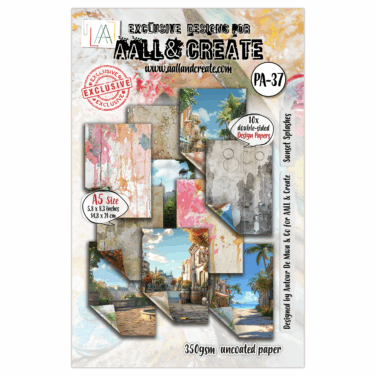 AALL & CREATE -Design Paper A5 -  Sunset Splashes
