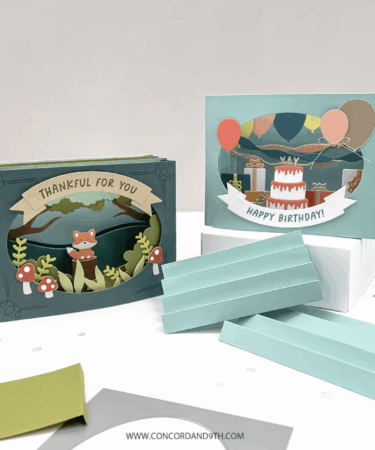 Alternative view of Concord & 9th - Accordion Card Base Dies